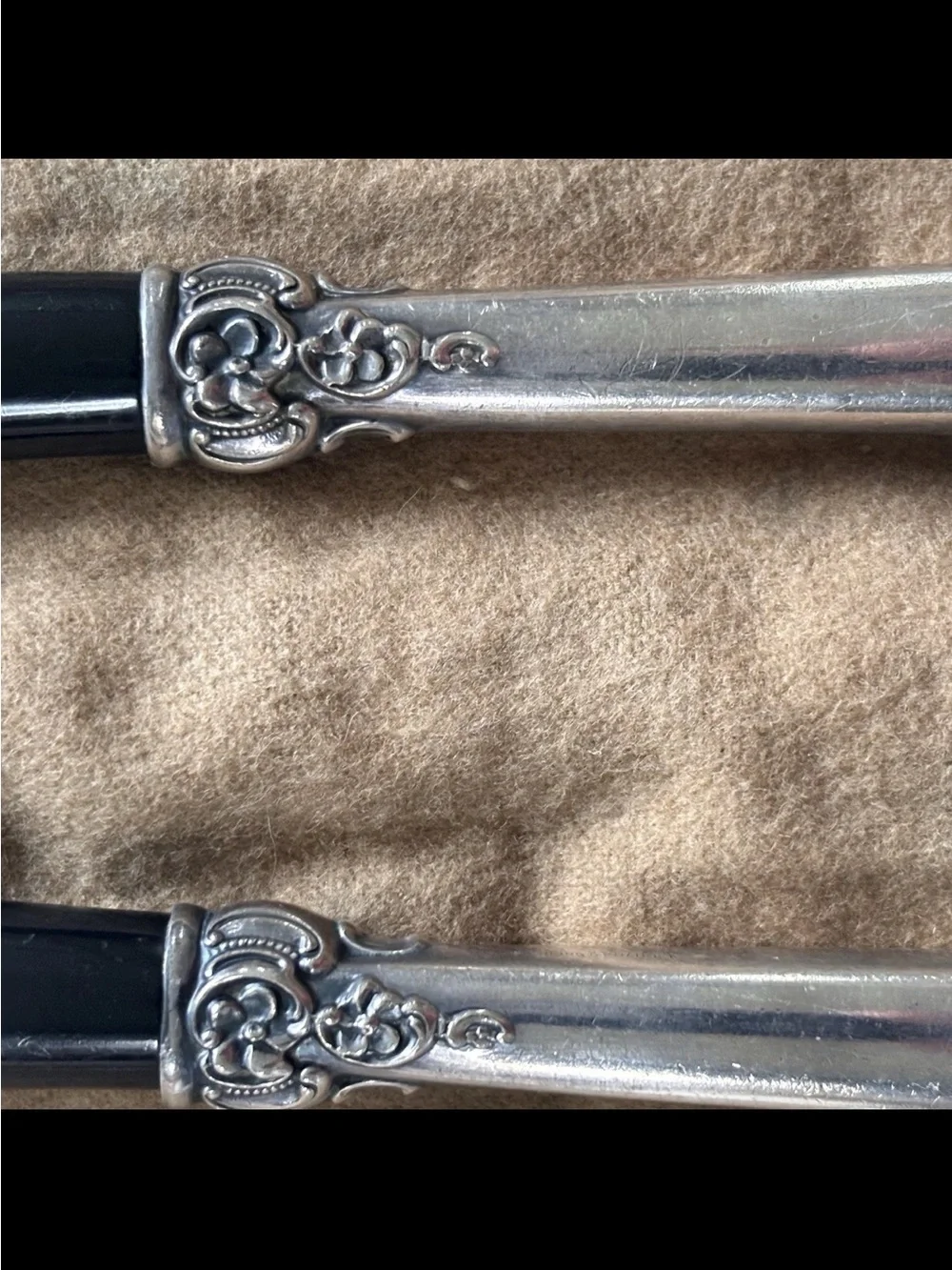 Vintage Royal Danish International Sterling Silver .925 Salad Serving Set MCM